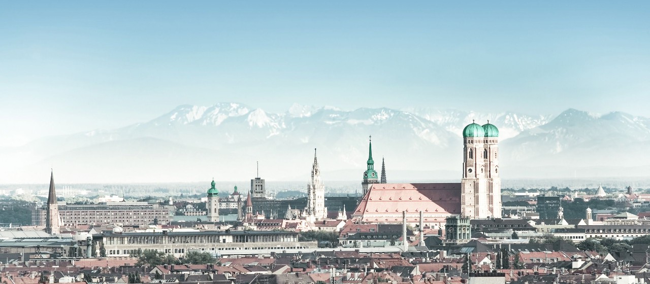 Blick auf München mit der Frauenkirche